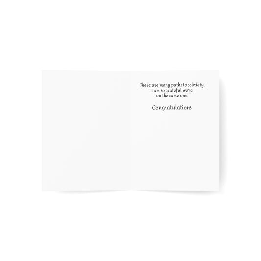 Greeting Card, Congratulations, Friendship, Sobriety Birthday, Congratulations, Sober Birthday, Anniversary, Recovery