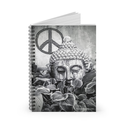 Buddha Spiral Notebook for Mindfulness, Journaling, Gifts for Students, Gifts for Writers, Work or School Notebook