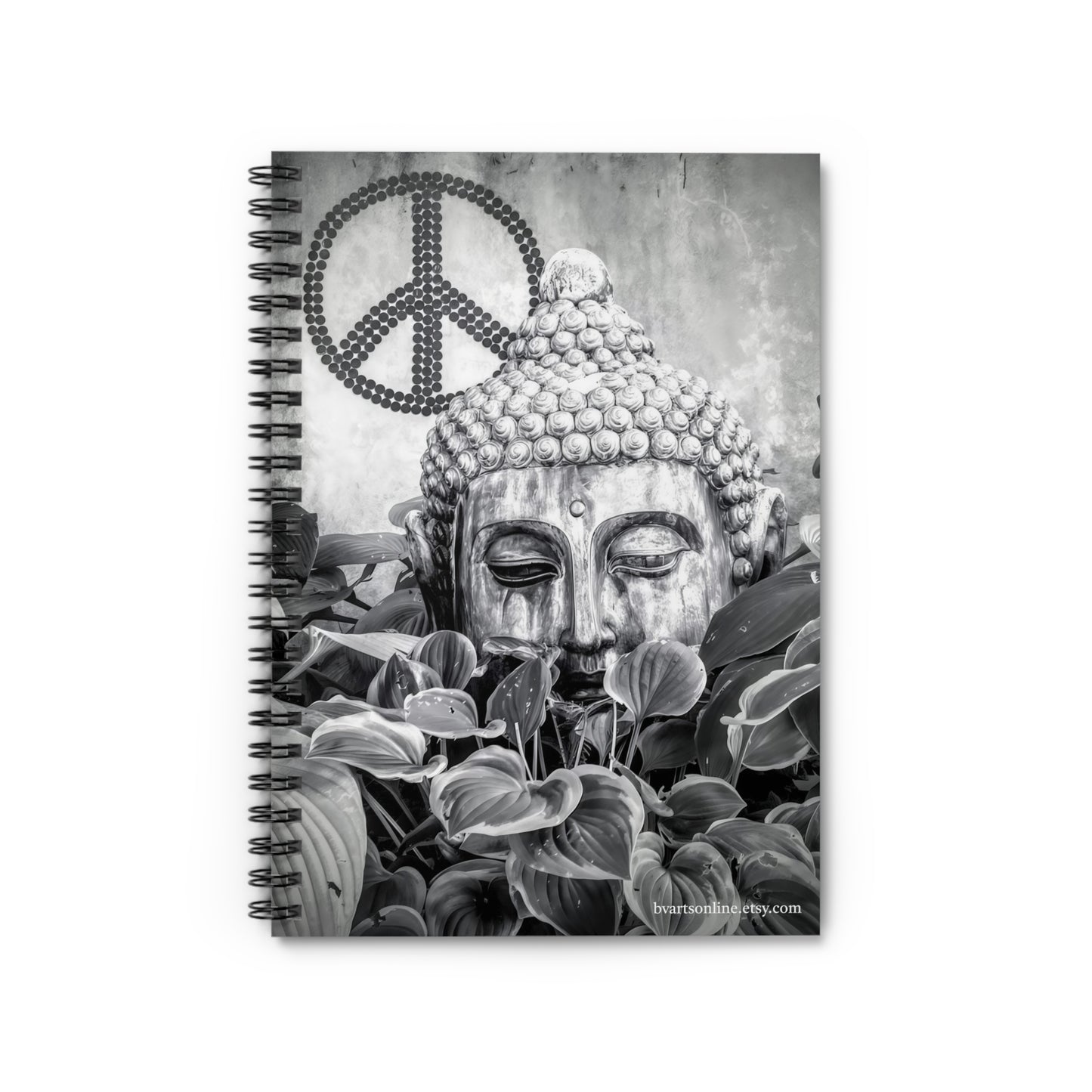 Buddha Spiral Notebook for Mindfulness, Journaling, Gifts for Students, Gifts for Writers, Work or School Notebook