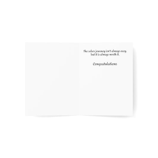 Greeting Card, Sobriety Birthday, Congratulations, Sober Birthday, Anniversary, Recovery