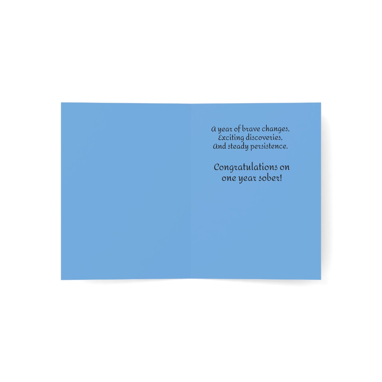 Greeting Card, Sobriety Birthday, Congratulations, Sober Birthday, Anniversary, Recovery, 1 Year Clean, Sober